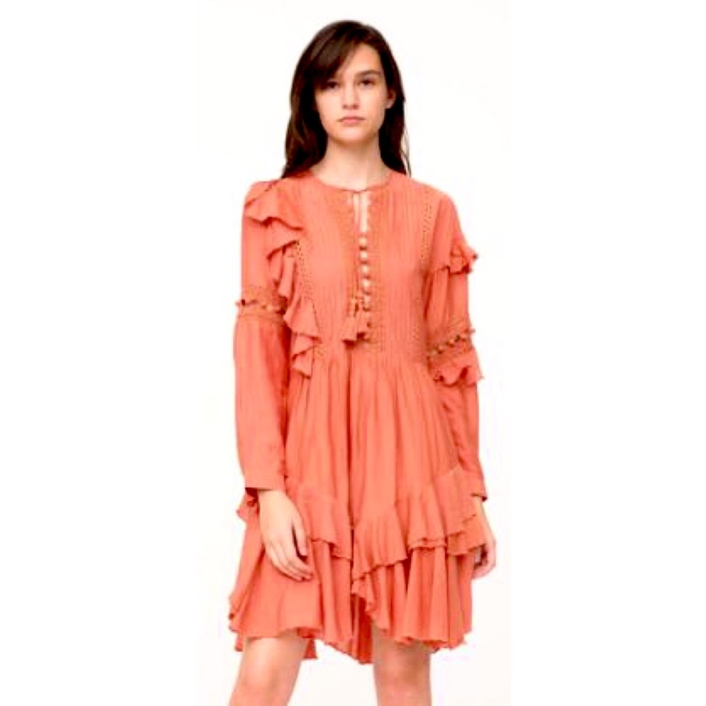 Sea New York Weatherly Crotchet Pom Pom Dress